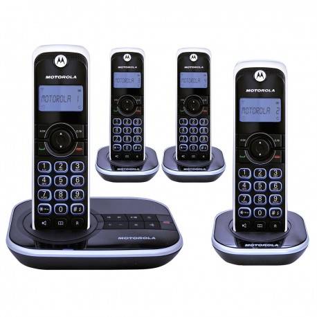 Motorola Teléfono inalambrico GATE4500CE-4 Negro - Envío Gratuito