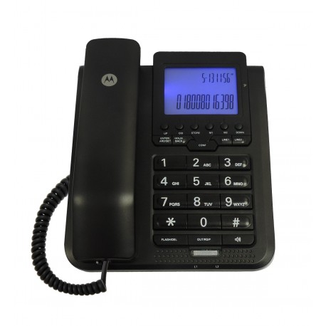 Motorola Teléfono alámbrico Moto 2 LX Multiline Negro - Envío Gratuito