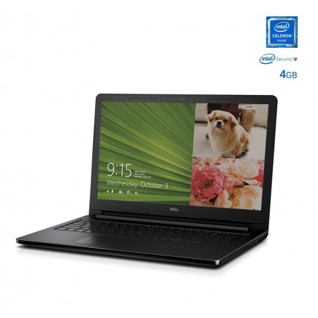 Dell Laptop INSPIRON 3552 CEL de 15.6" Intel Celeron Memoria de 4 GB Disco duro de 500 GB Negro - Envío Gratuito